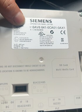 6AV6 641-0CA01-0AX1触摸屏