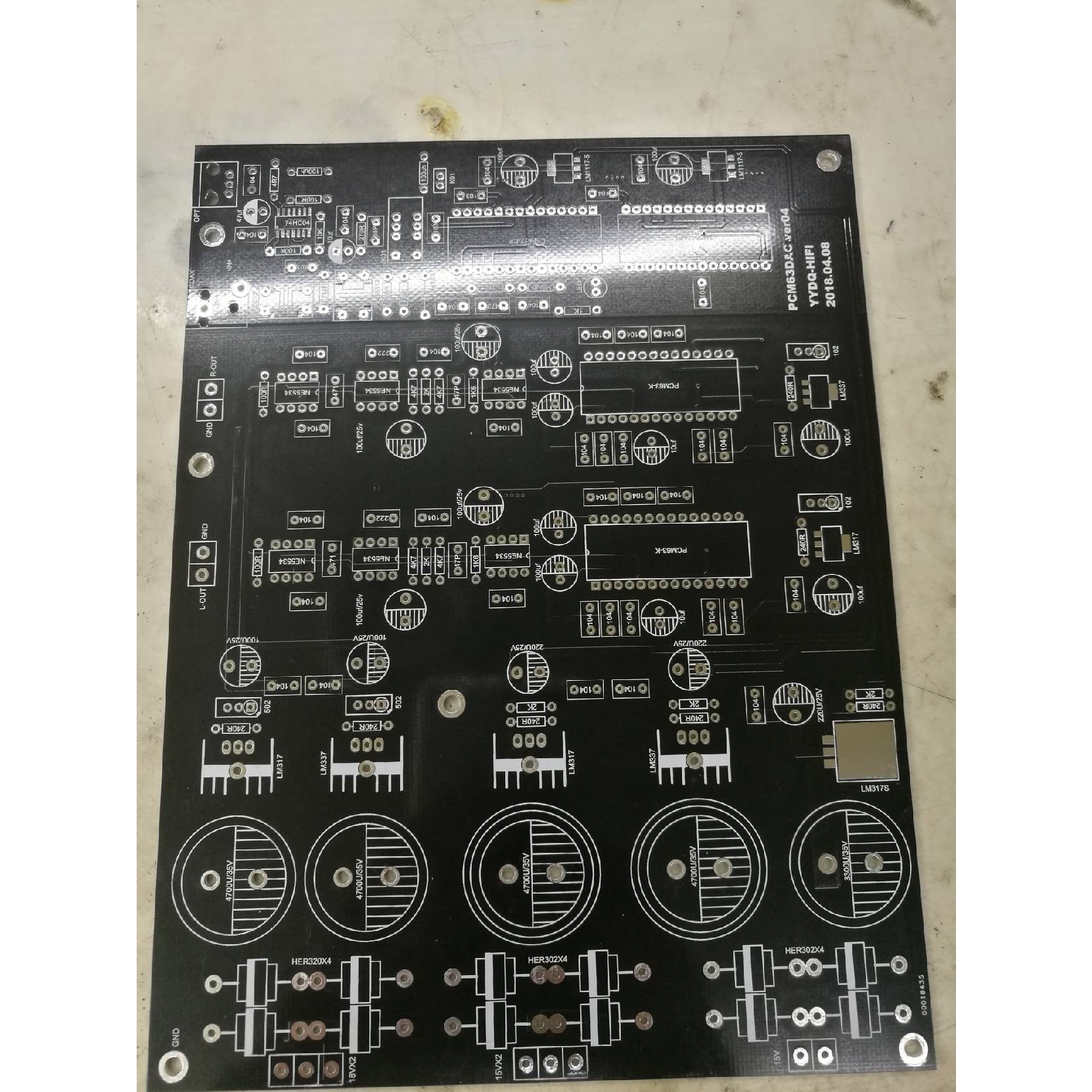PCM63解码板PCB空板PCM63解码板PCB空板,按零件