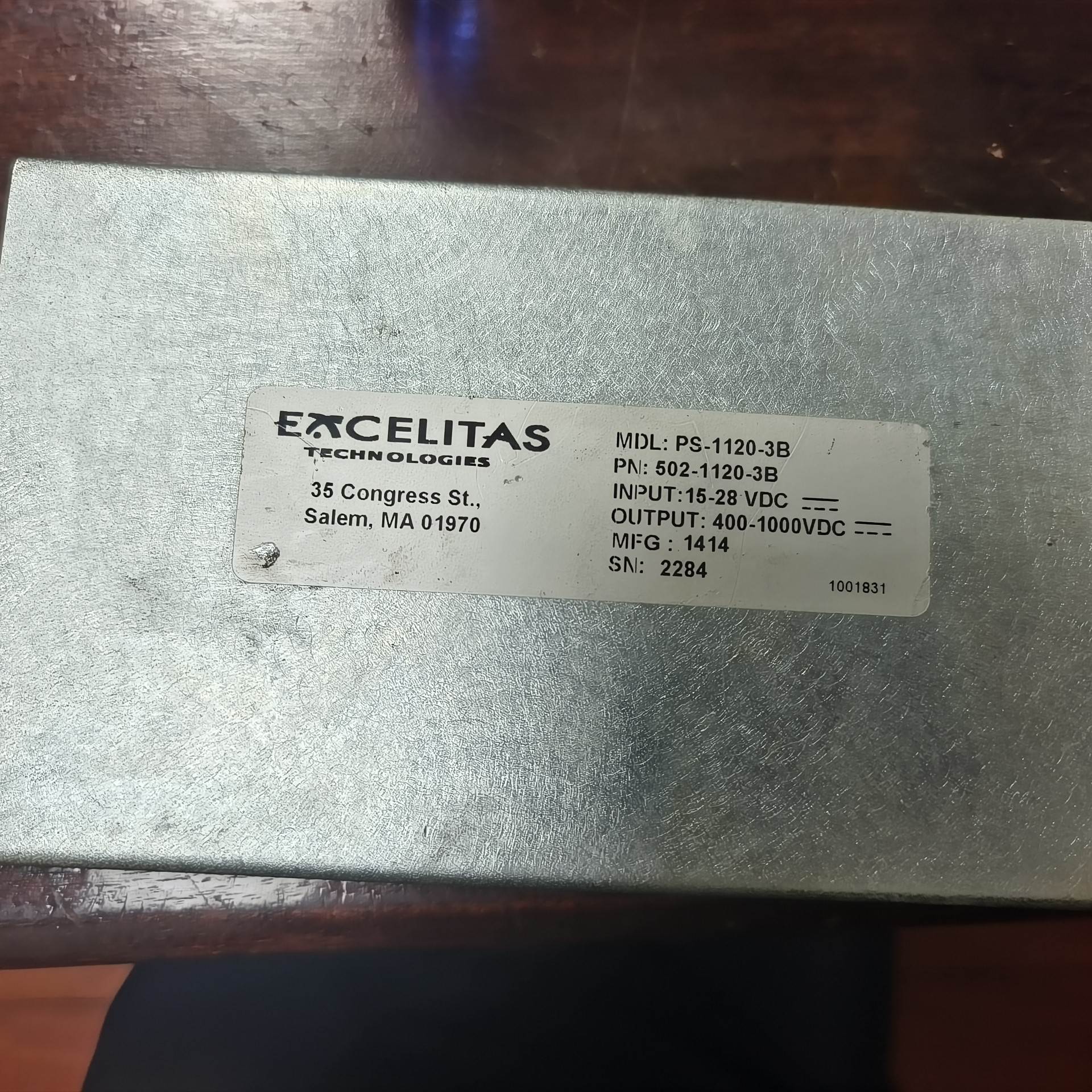 EXCELITAS氙气灯电源PS-1120-3B,带灯和底座
