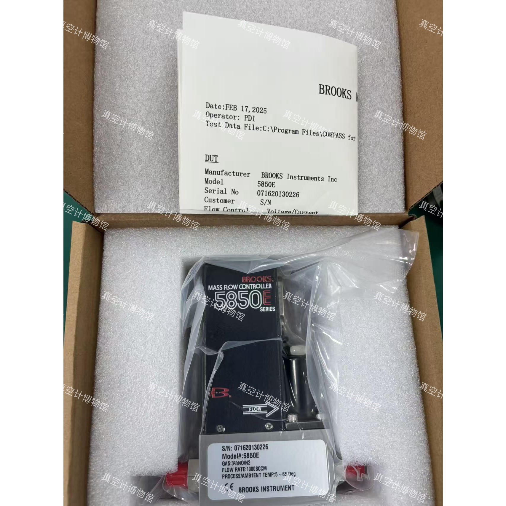 【名称】: Brooks 5850E 质量流量控制器