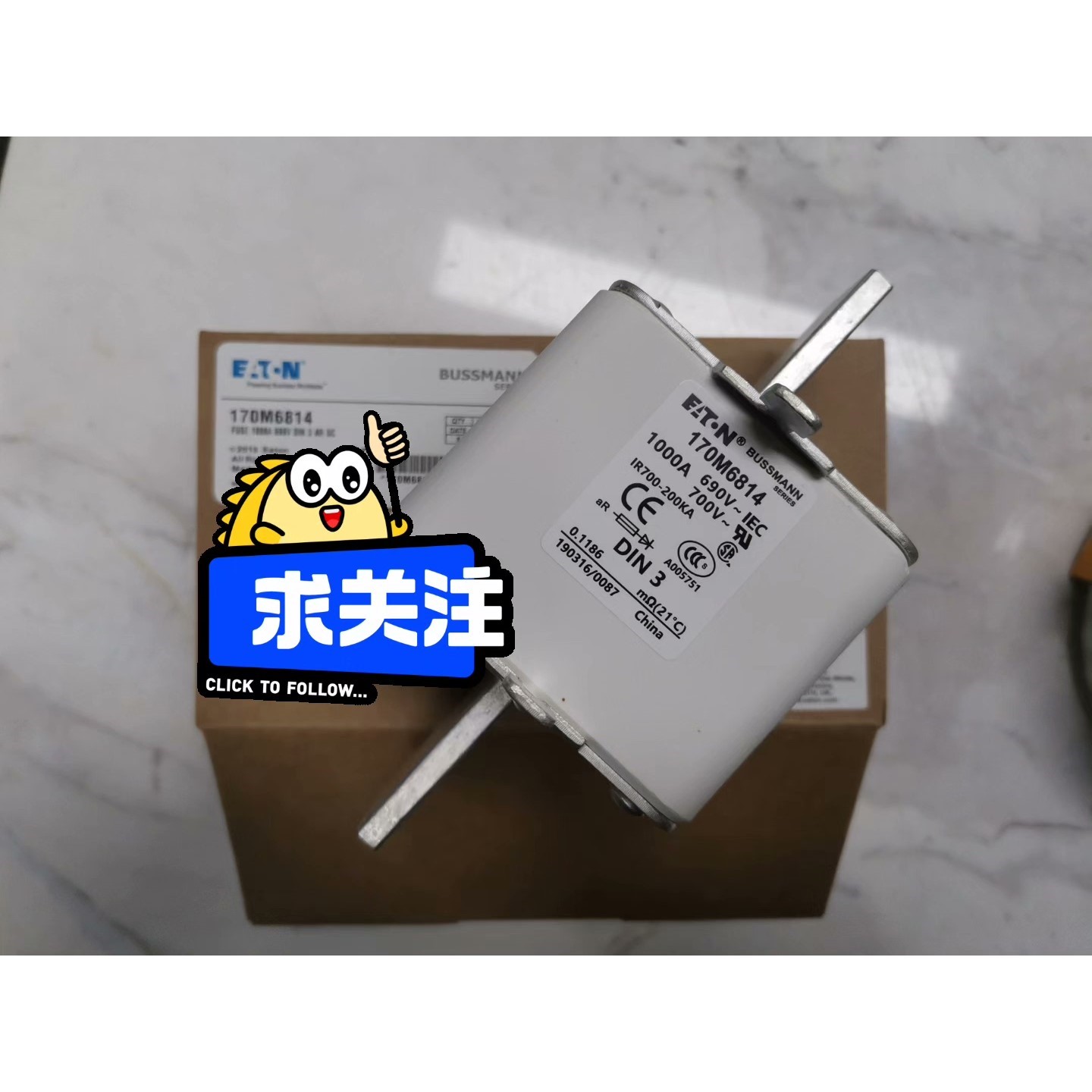 BUSSMANN熔断器 170M6814 1000A 690