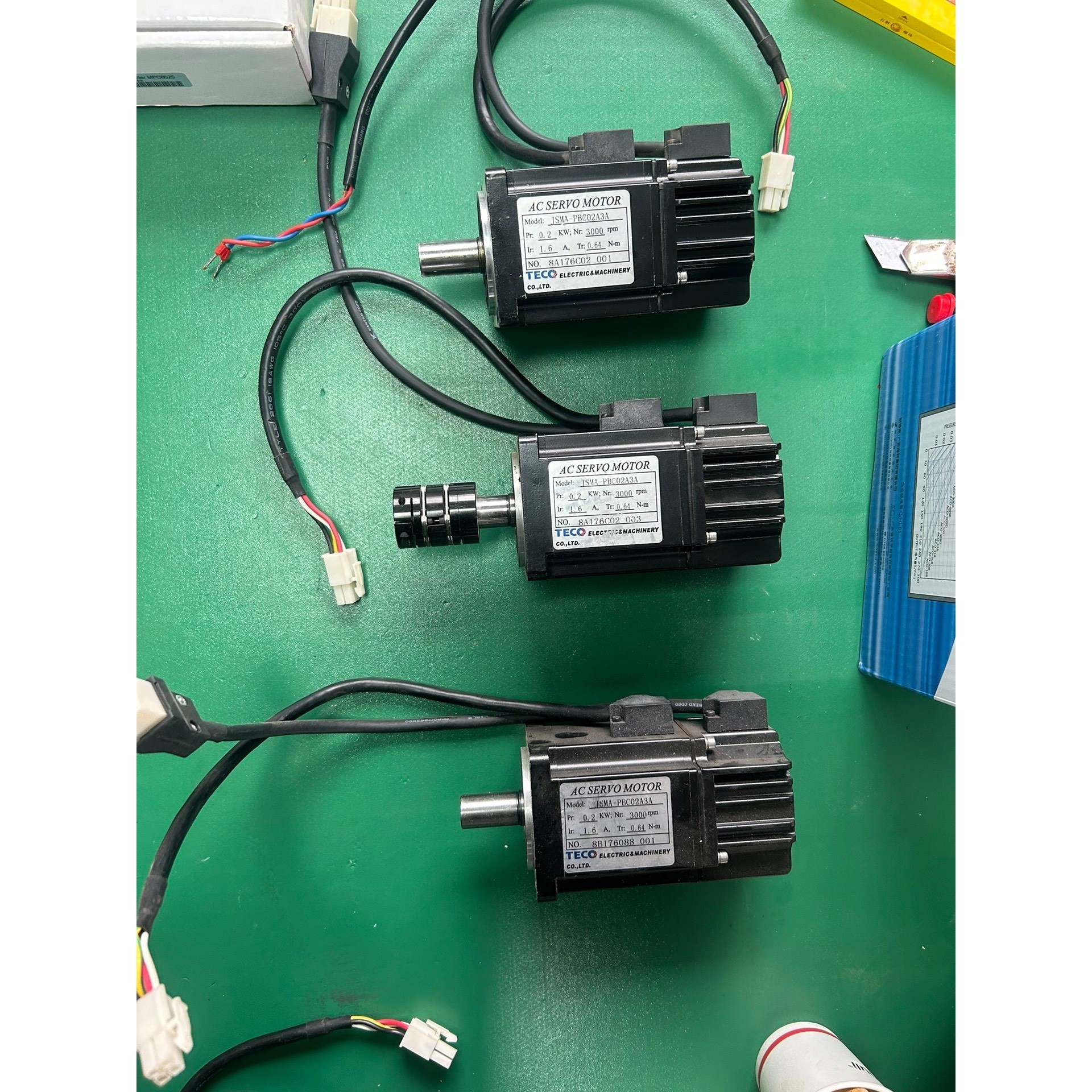 东元伺服电机JSMA-PBC02A3A,0.2KW