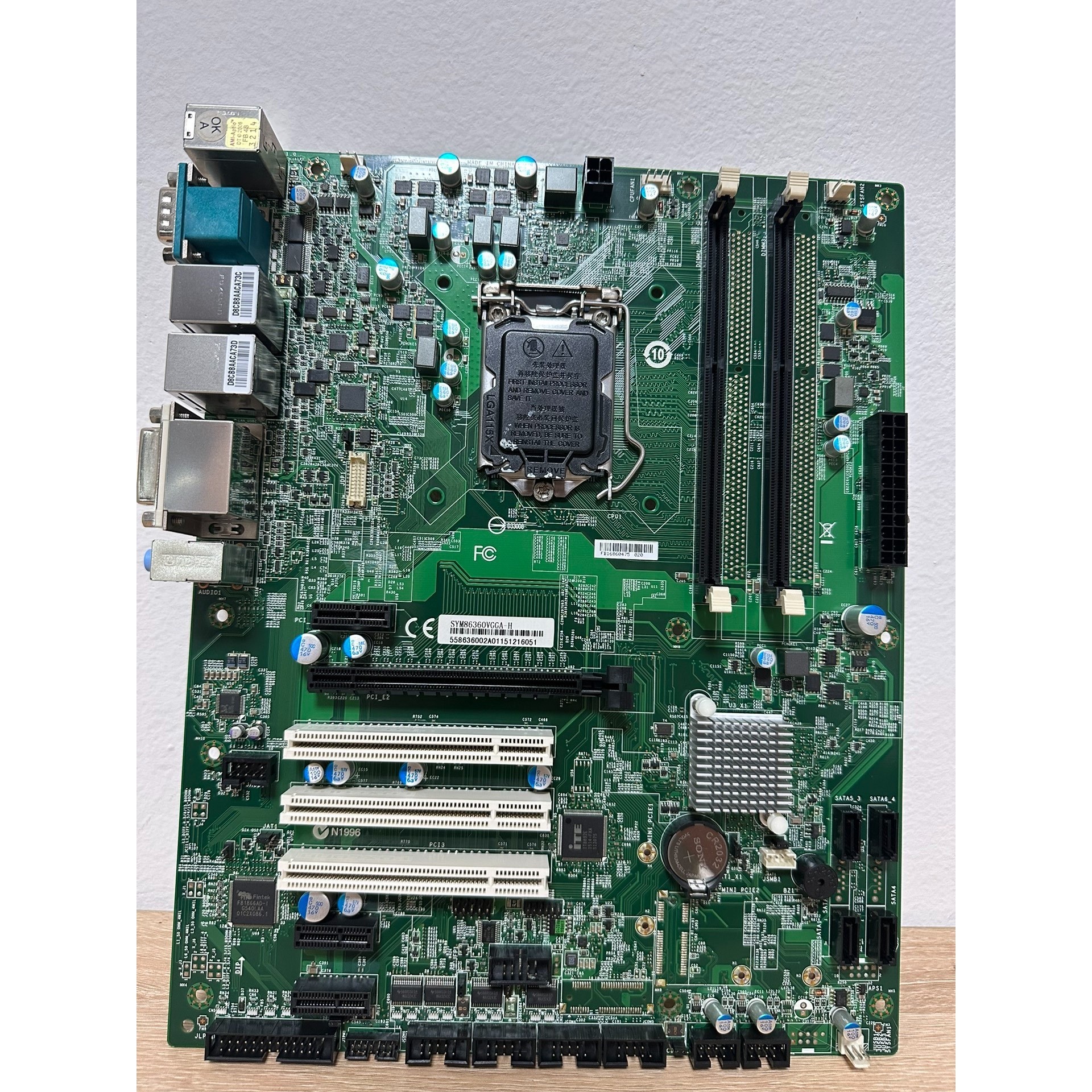 充新成色艾讯宏达工控机主板SYM86360VGGA,H81主