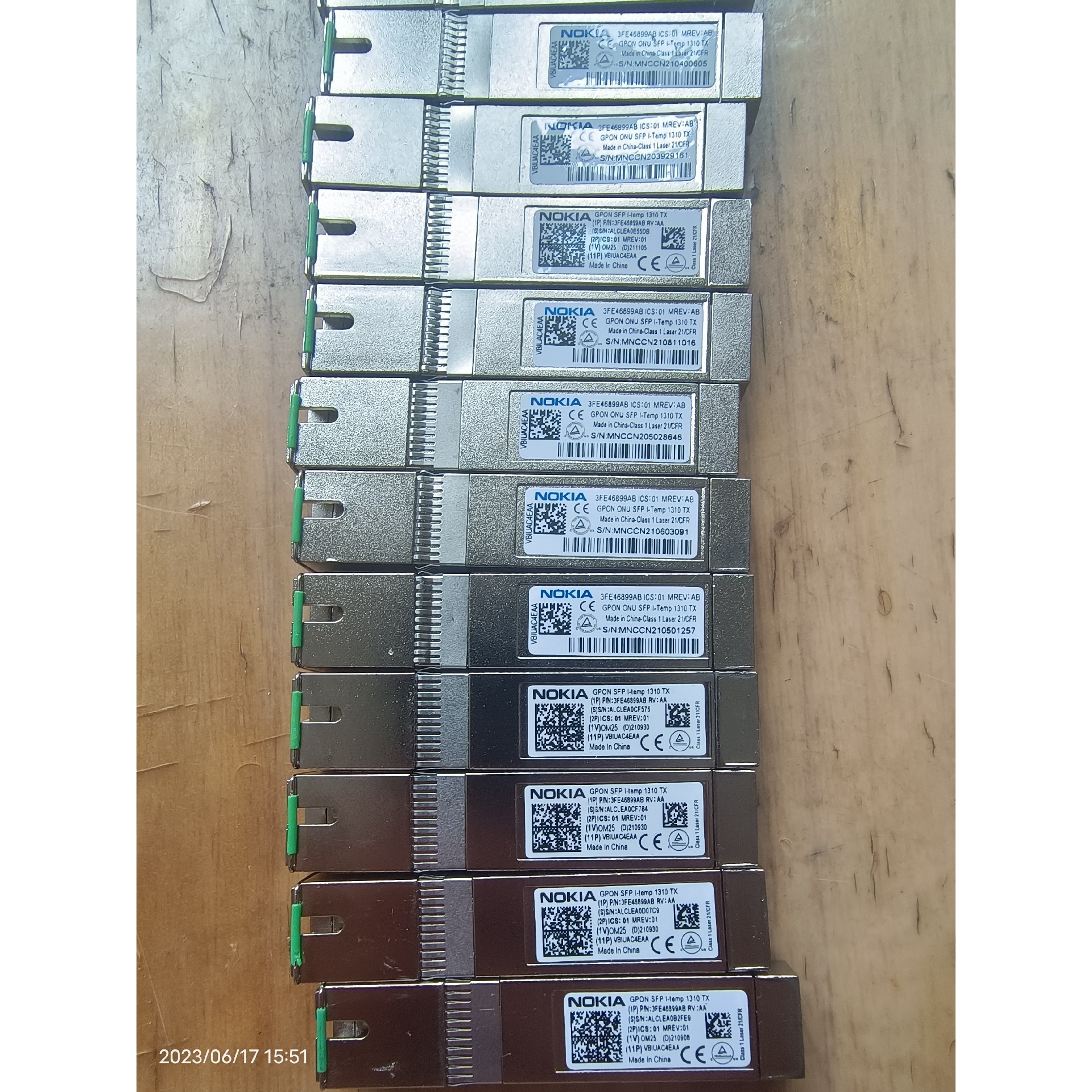 诺基亚3FE46899AB GPON ONU SFP 131