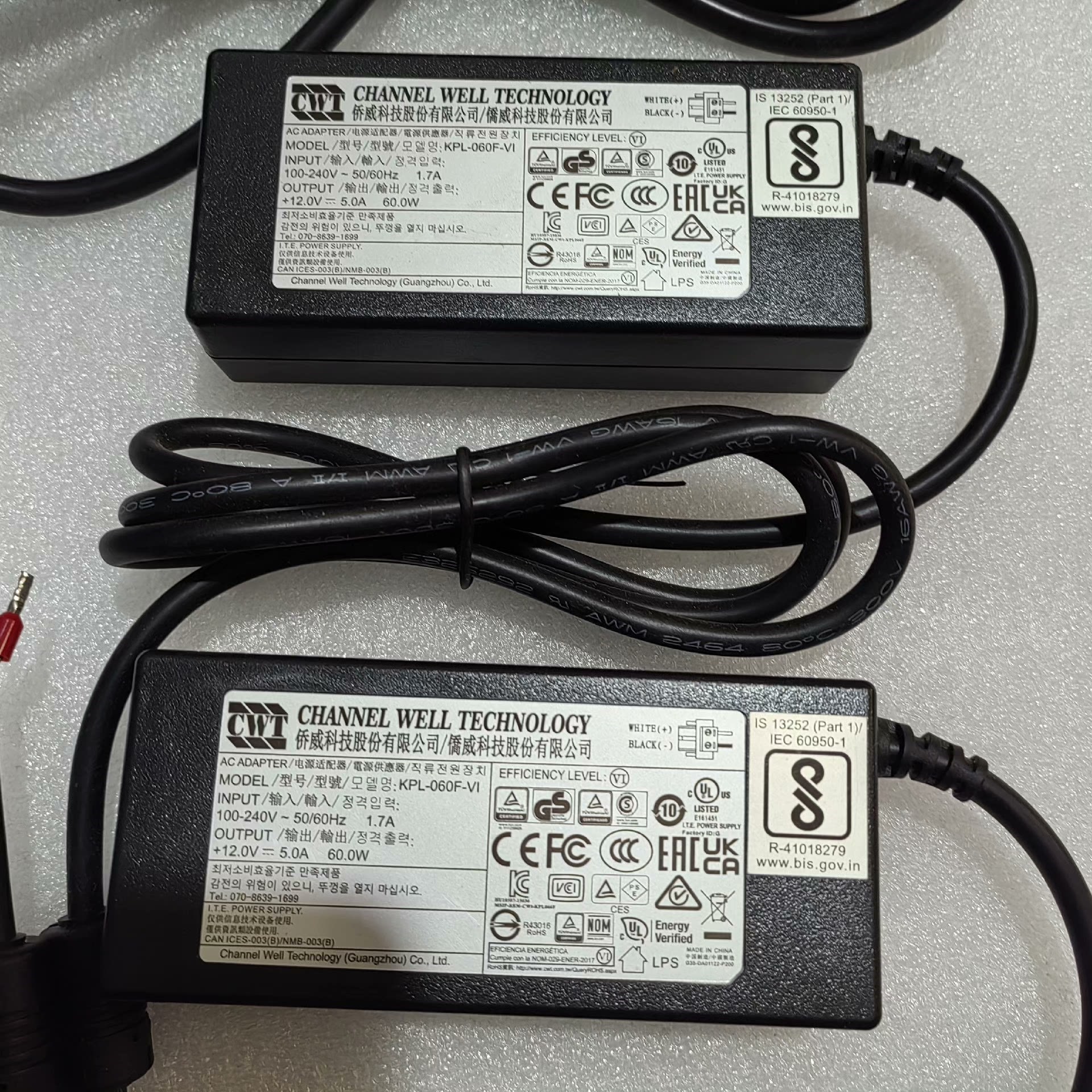 原装12V5A电源适配器CWT侨威KPL-060F充电器线6