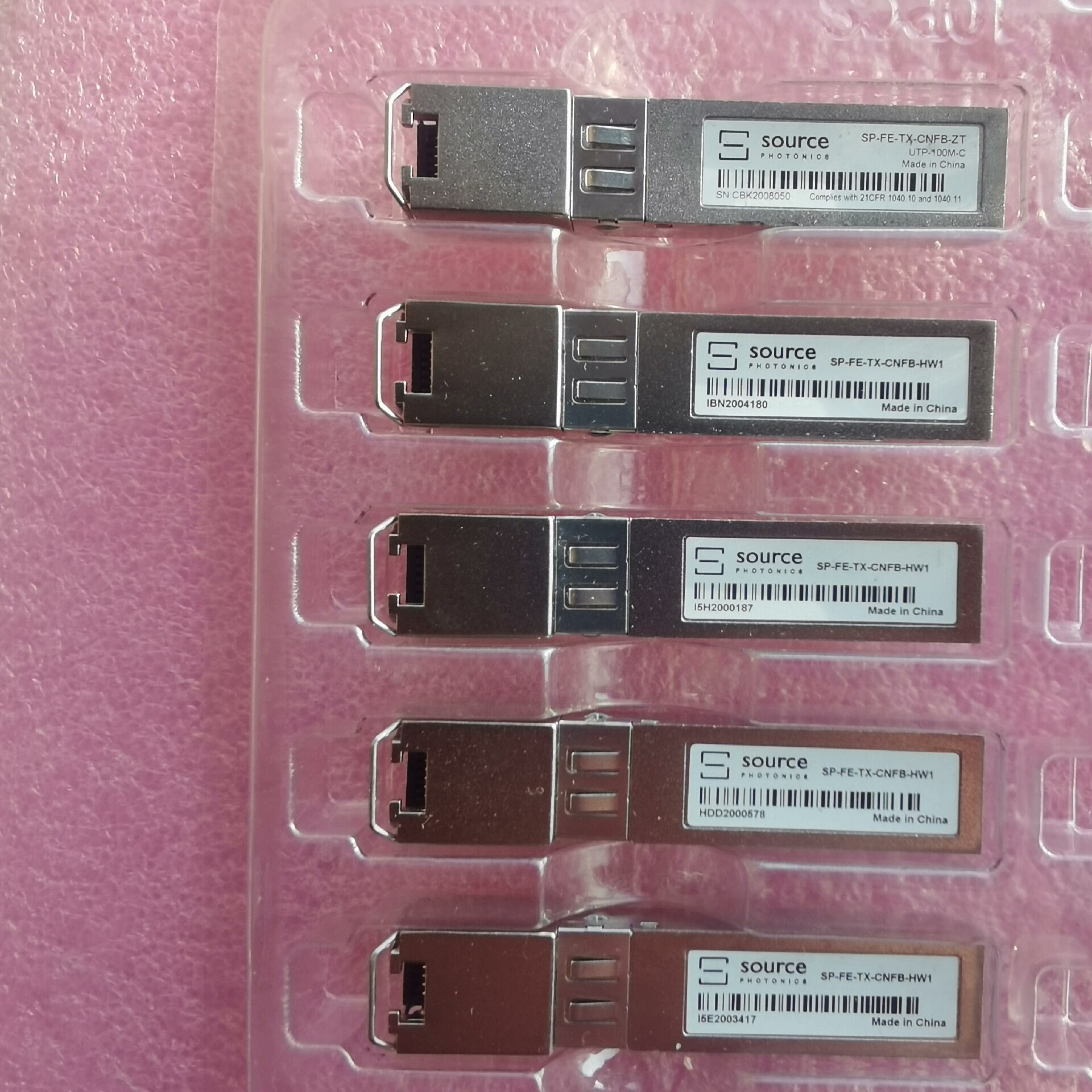 索尔斯Source百兆电口模块 SP-FE-TX-CNFB-