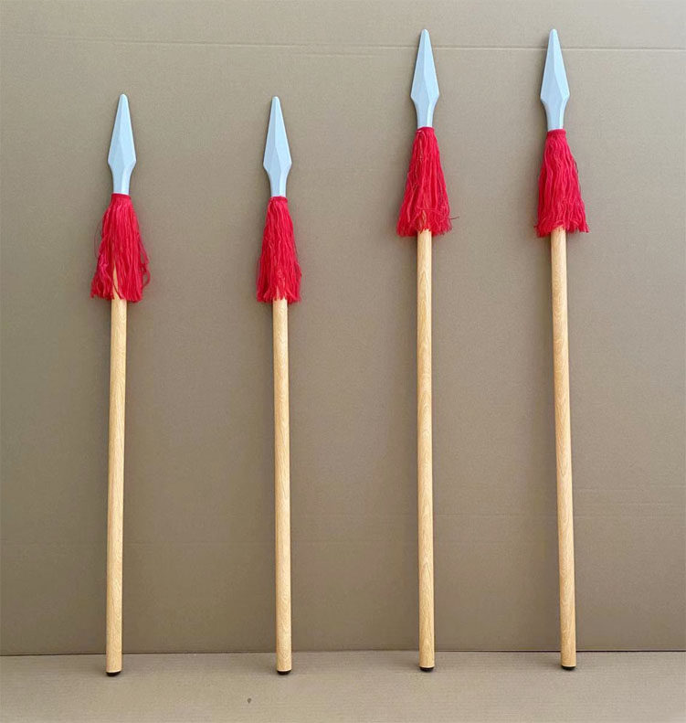 木质红缨枪儿童小红军舞台表演道具影视抗战八路长矛枪