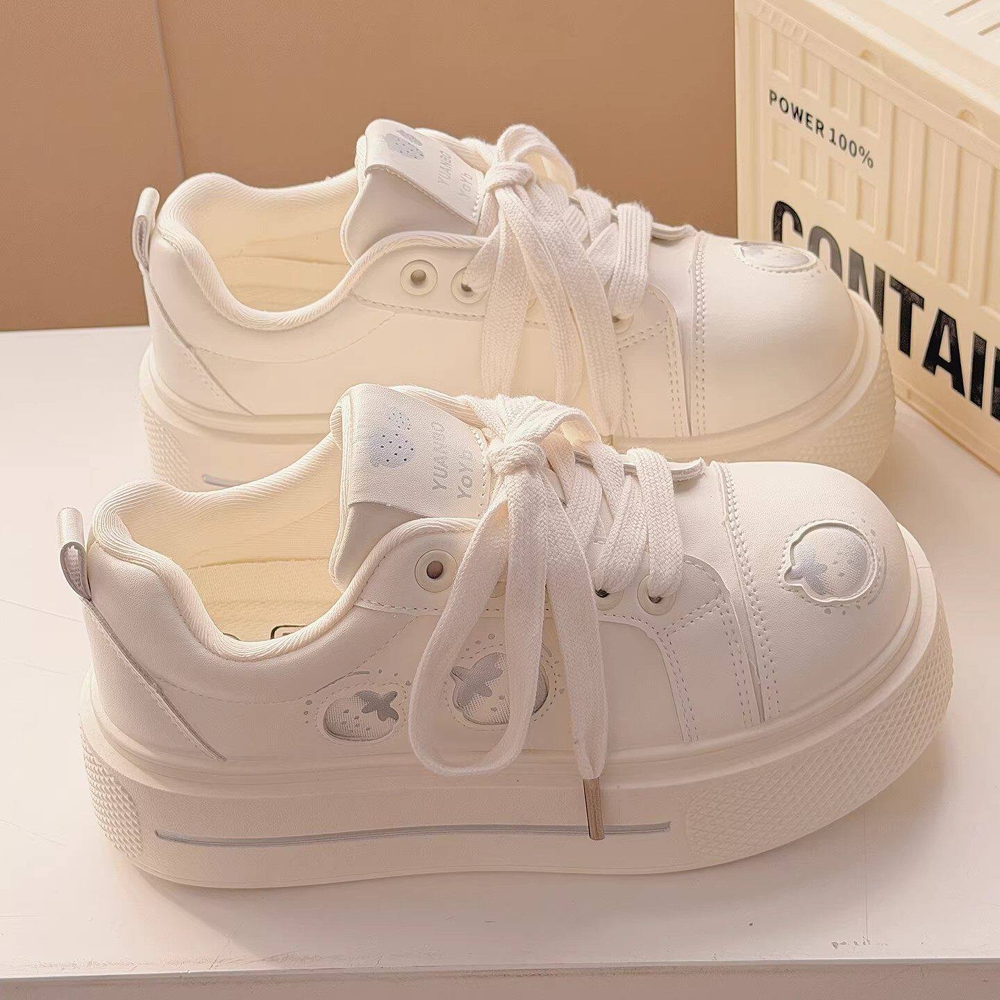 法国ZAYVIAR厚底小白鞋女2026春季新款百搭面包鞋板鞋运动休闲鞋