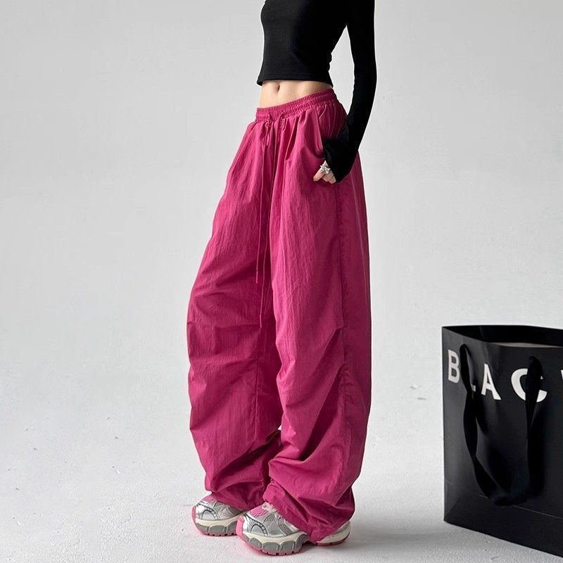 英国DHWA美式工装卫裤女2025新款春秋冬休闲百搭宽松休闲阔腿裤子,女装/女士精品,卫裤,淘宝优惠券,粉丝福利购,淘宝优惠卷