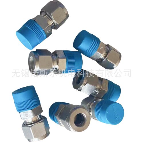 Swagelok 世伟洛克不锈钢双卡套端直通接头仪表接头 SS-10M0-1-4
