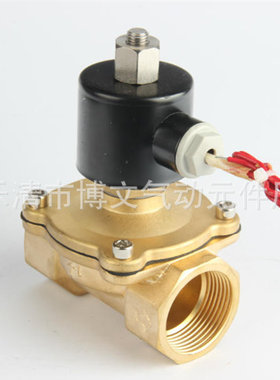 DN25常开电磁阀 2W250-25K 通电关 断电开 1寸接口 AC220V DC24V