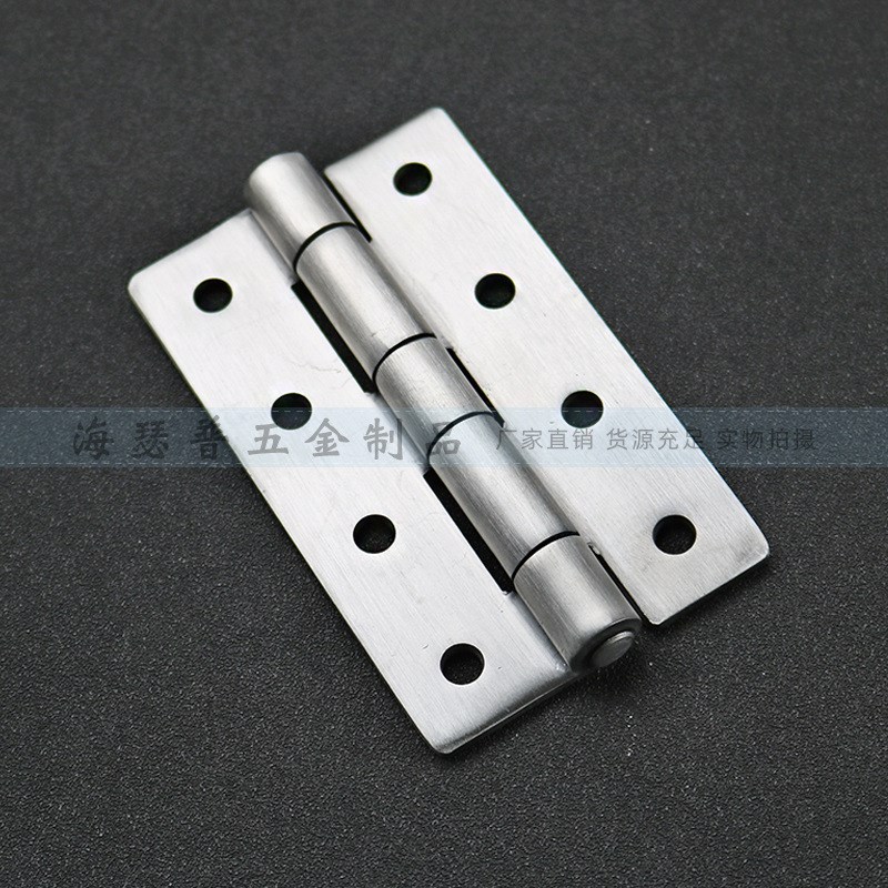 304不锈钢4寸铰链工业高承重电箱柜门铰100*60*3折叠合页 HT082-1