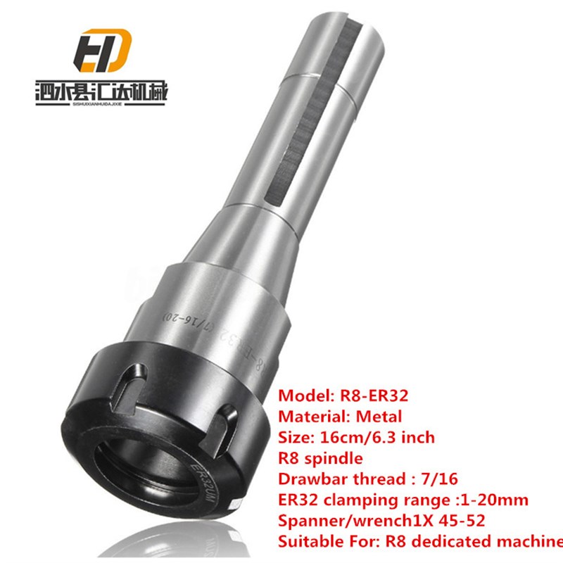R8-ER32英制铣刀柄R8铣刀柄R8-ER32 7/16 Collet Chuck Holder CN