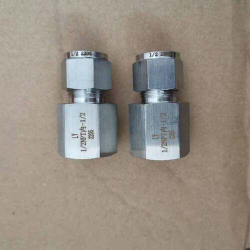 2507双相钢双卡套直通终端接头GLY501JT-1/2