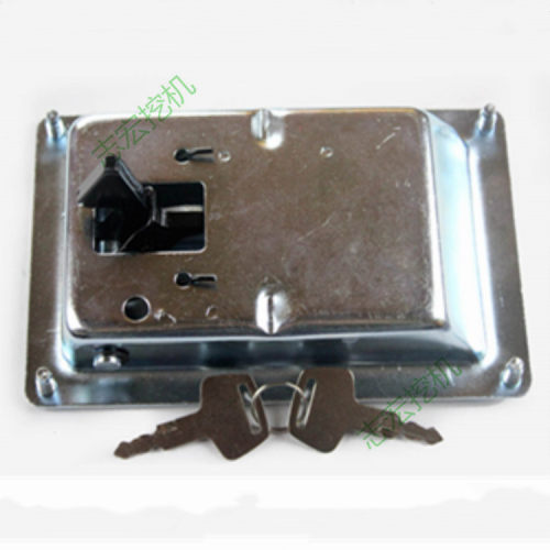 适用现代R215-7/225-7挖掘机 液压泵门锁 边盖锁 边门锁 工具箱锁