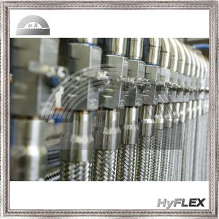 金属软管 不锈钢波纹软管 直管外丝螺纹接头 高压液压软管