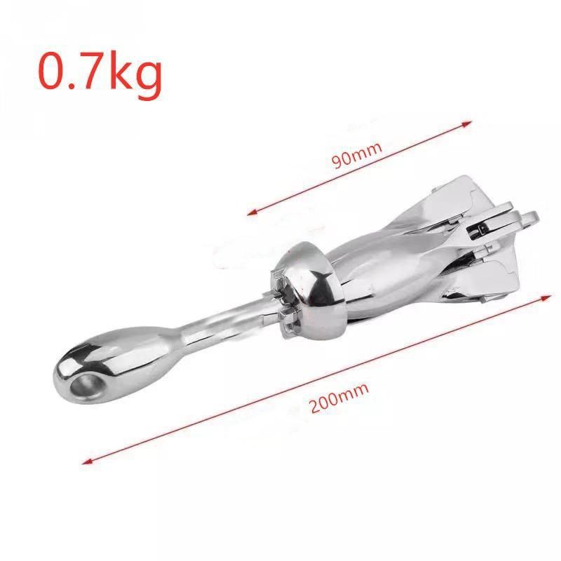 船用配件不锈钢可折叠船锚 钓鱼船 橡皮艇 抓钩锚316不锈钢游艇锚