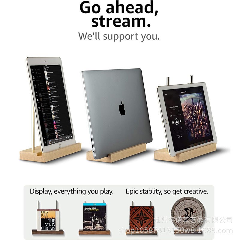 桌面黑胶唱片CD支架唱片收纳架平板手机桌面支架展示架