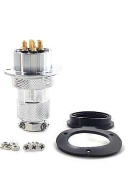 /BEM30-7Y(7芯)圆形法兰盘航空插连接器插头插座30mm