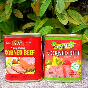 340g巴西进口SAPORITO咸牛肉午餐肉罐头CORNDE BRAZIL BEEF