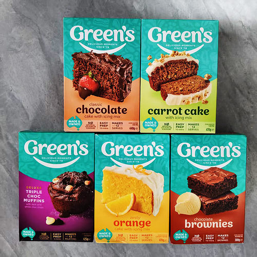 澳洲进口Greens巧克力布朗尼蛋糕粉面粉Chocolate Cake ICING MIX