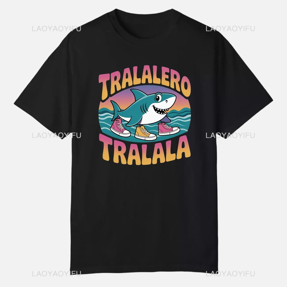 Tralalero Tralala女子t恤图形服装夏季上衣定制短袖滑稽t恤