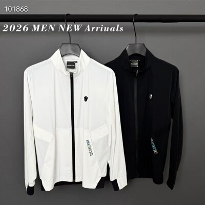 韩版高尔夫男士户外运动风衣外套