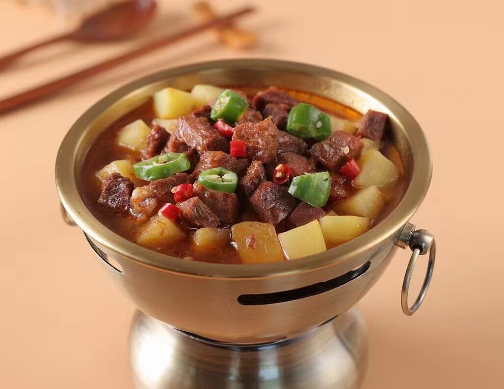 安格斯肥牛锅米村北京南城香小木屋五爷拌面辣味火锅金针菇干锅