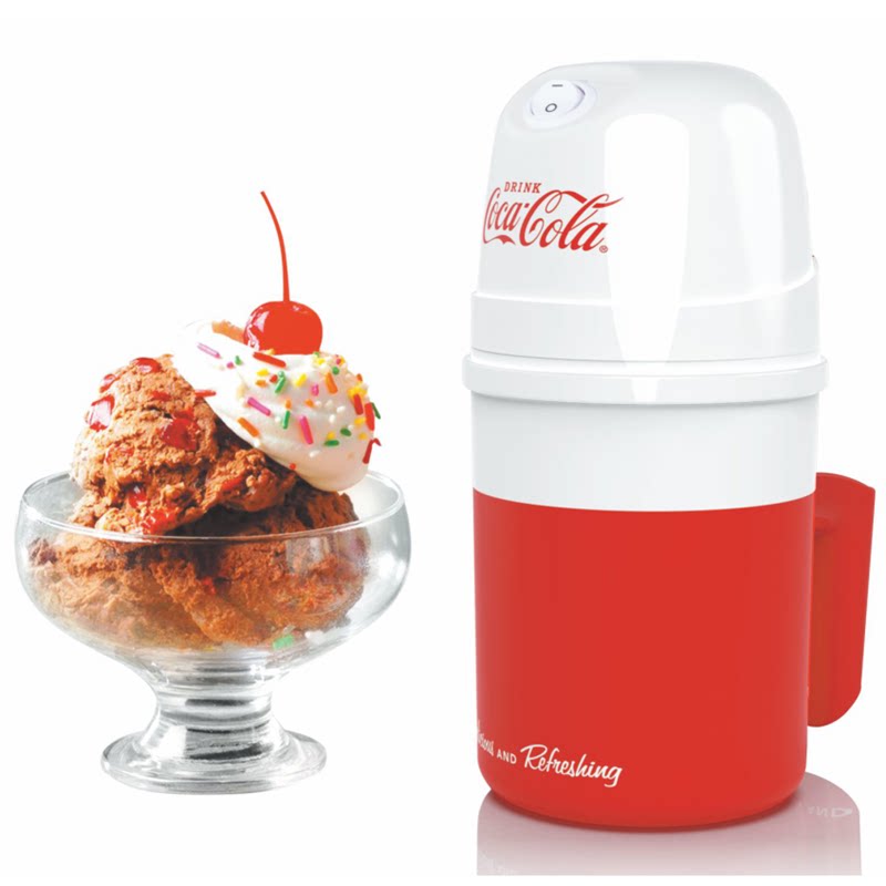 可口可乐冰淇淋机家用自制冰激凌酸奶机雪糕机搅拌机周边礼品礼物
