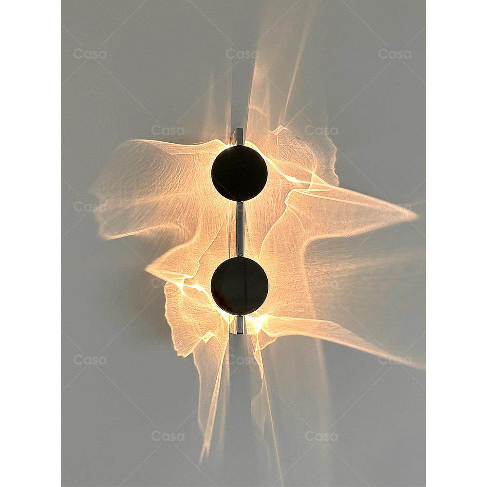 设计师创意波纹光影壁灯中古客厅墙角氛围灯卧室轻奢艺术灯casagd