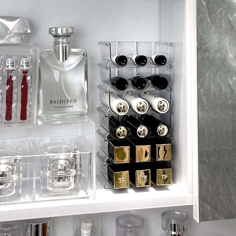 镜柜口红收纳盒化妆品桌面梳妆台护肤品首饰卫生间置物架浴室整理