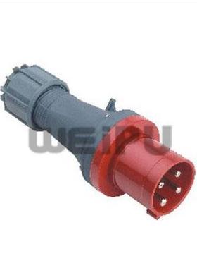 正品WEIPU威浦工业插头TYP643（63A4芯) IP44 380-415V