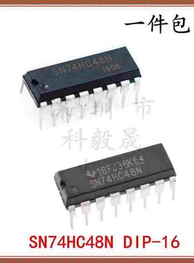 SN74HC48N 16脚直插逻辑芯片 7段译码驱动器集成IC 74HC48 DIP-16
