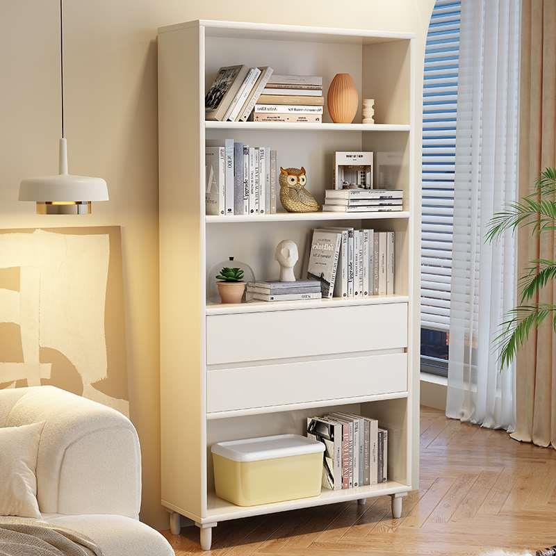 实木置物架落地收纳柜简易书架家用多功能陈列架客厅多层组合书橱