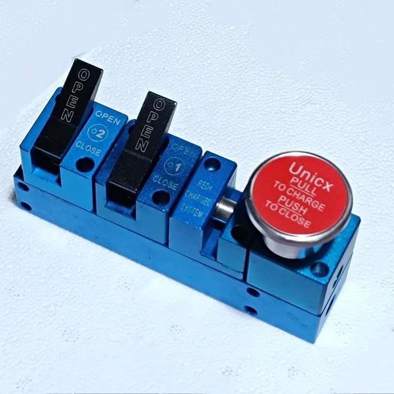 油槽罐车组合气动铝合金一总分多仓卸油手拉拨动开关