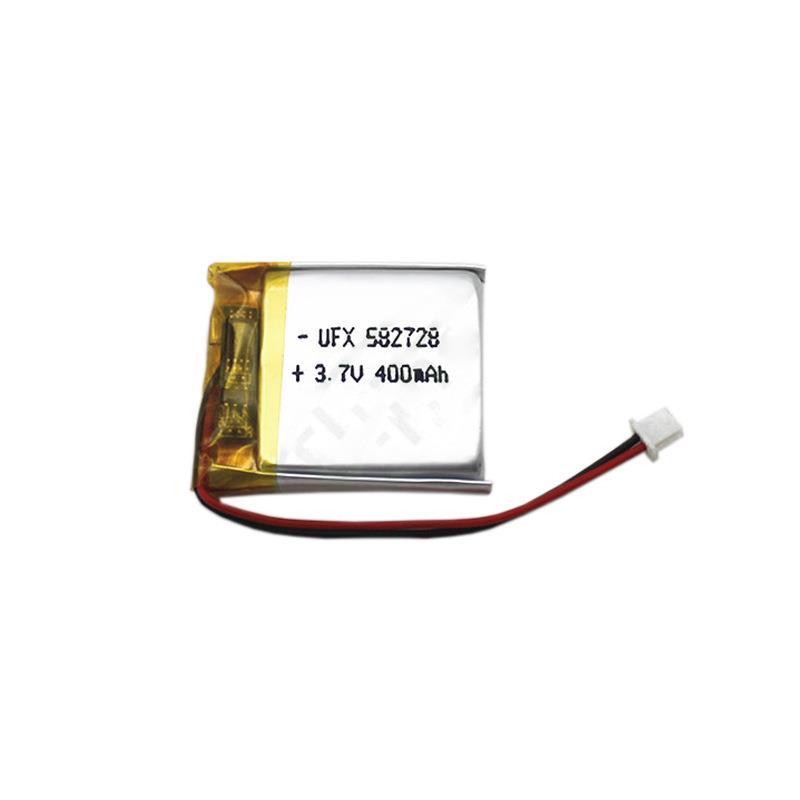 聚合物锂电池582728 3.7V 400mAh 美容仪 化妆镜训狗器等电子产品