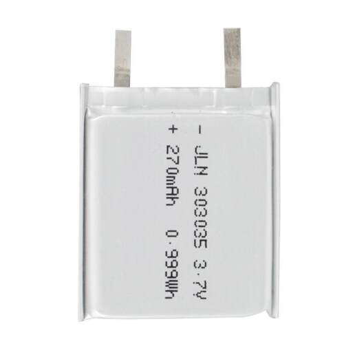 303035聚合物锂电池3.7V 300mAh蓝牙键盘鼠标化妆镜补光灯报警器