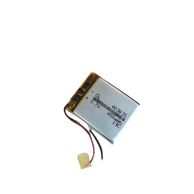 工厂403035聚合物锂电池400MAH 3.7V智能穿戴数码蓝牙音箱