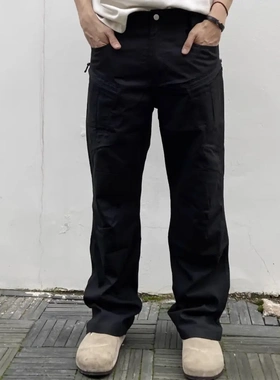 GANGURRU男士秋季裤子男款工装裤cargo军鸟裤多口袋战术裤休闲裤