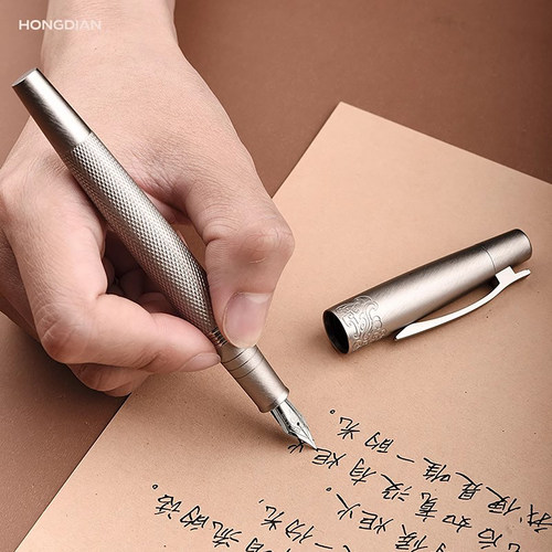 弘典6013S银甲钢笔拉丝防滑无漆