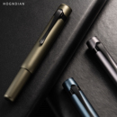 弘典钢笔短钢男女士商务办公练字笔学生用便携墨囊高档精致礼盒高颜值送礼礼物金属签字笔M2元 宇宙运动口袋笔