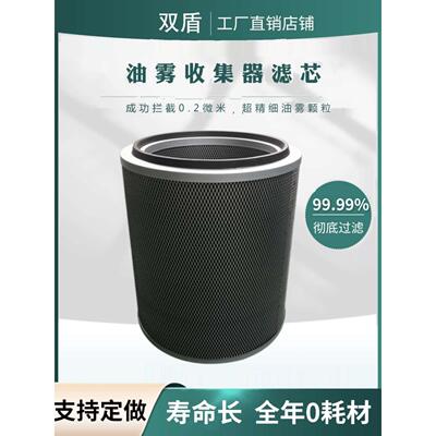 双盾工业油雾烟分离器CNC数控机床滤芯过滤筒收集器过滤器净化机