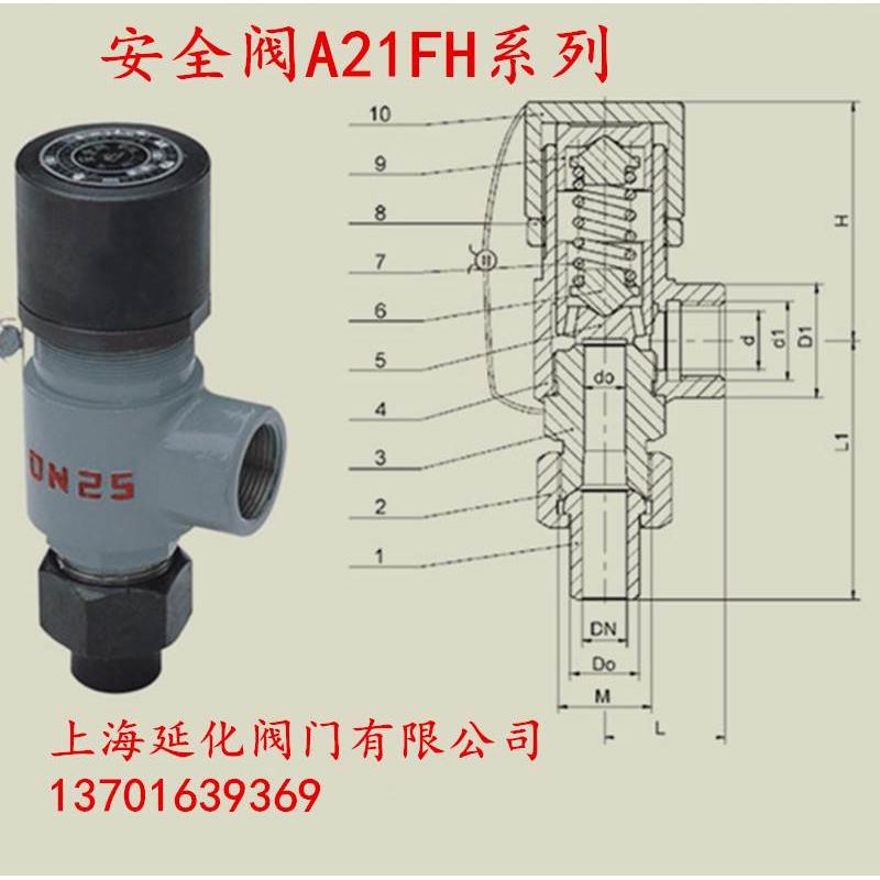 A21FH-40C永一阀门集团弹簧微启式外螺纹安全阀 DN10 15 20 25 32