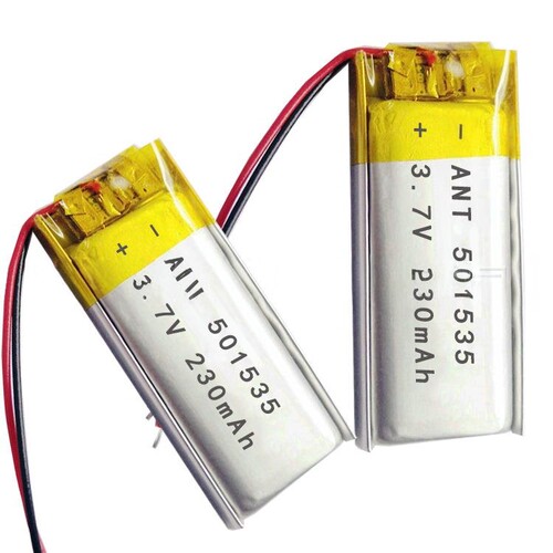 厂家501535聚合物230mah 摄像机 美容仪 按摩仪 聚合物锂电池