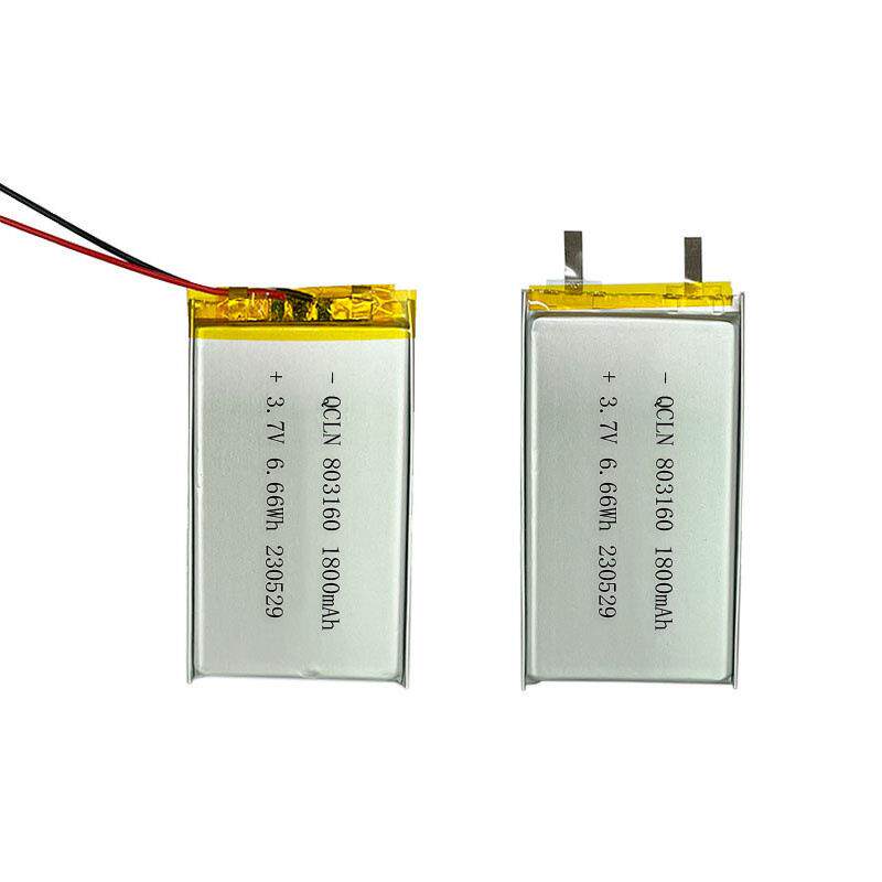 厂家直供803160聚合物锂电池1800mAh 暖手宝电池 剃须刀电池 - 实物图