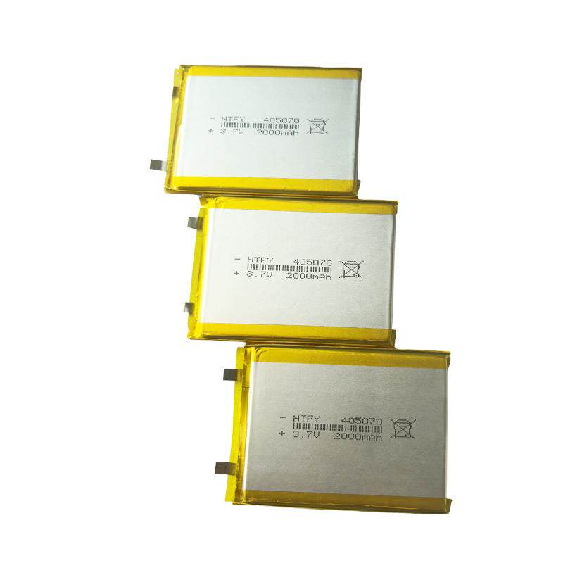 405070聚合物锂电池2000mAh-3.7V LED灯蓝牙数码产品美容仪锂电池 - 实物图