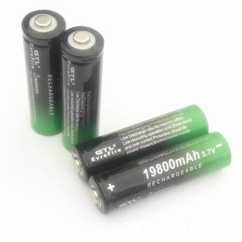 跨境电商出口包装GTLEvreFire18650锂电池3.7V动力型19800毫安10C