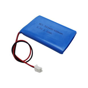 定制加工523450AR锂电池 3.7V发热服儿童玩具 2.96Wh矿灯锂电池