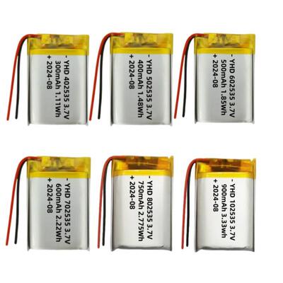 402535 502535 602535 702535 802535 102535聚合物锂电池3.7V