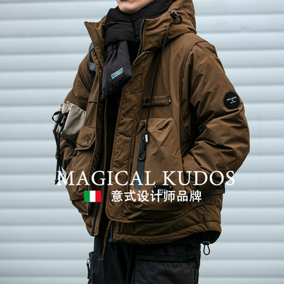 【MK专柜】MAGICAL KUDOS~冲锋衣羽绒服多口袋保暖高端工装外套